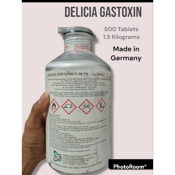 Jual Obat Hama Kutu Gudang Fumigasi Delicia Gastoxin 56 TB 500 Tablets ...
