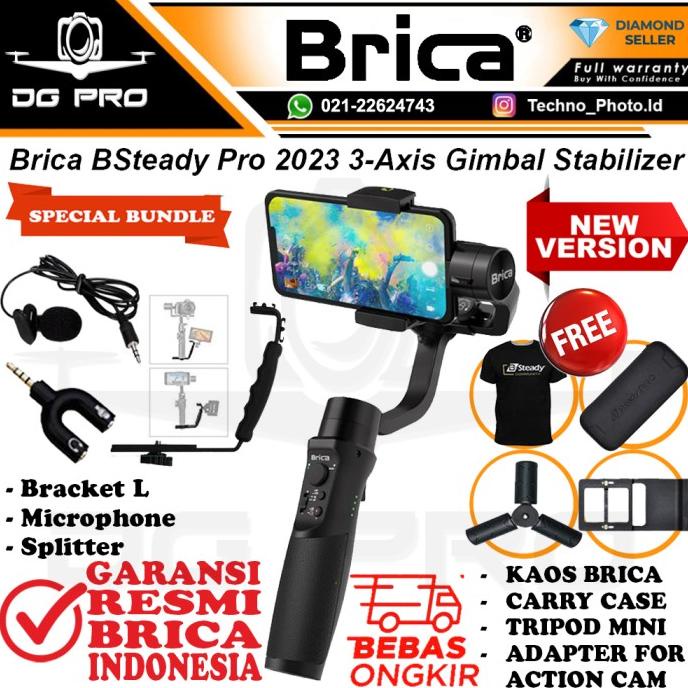 Jual Brica B-Steady Pro 2023 New Version 3-Axis Gimbal Stabilizer ...