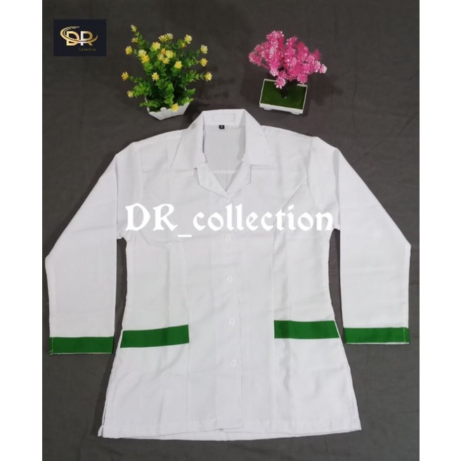 Jual Baju dinas putih wanita seragam putih bidan perawat kerja harian
