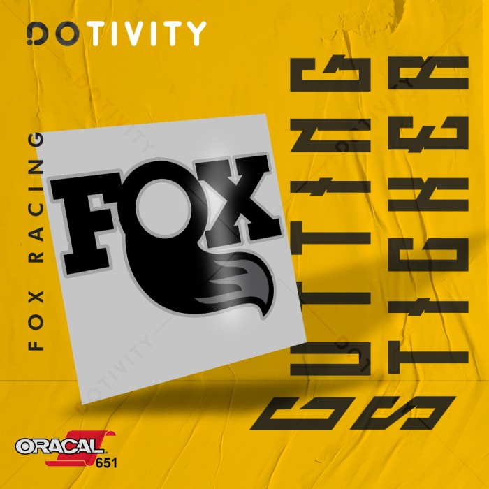 Jual Cutting Sticker FOX RACING V16 2 Colors | Shopee Indonesia