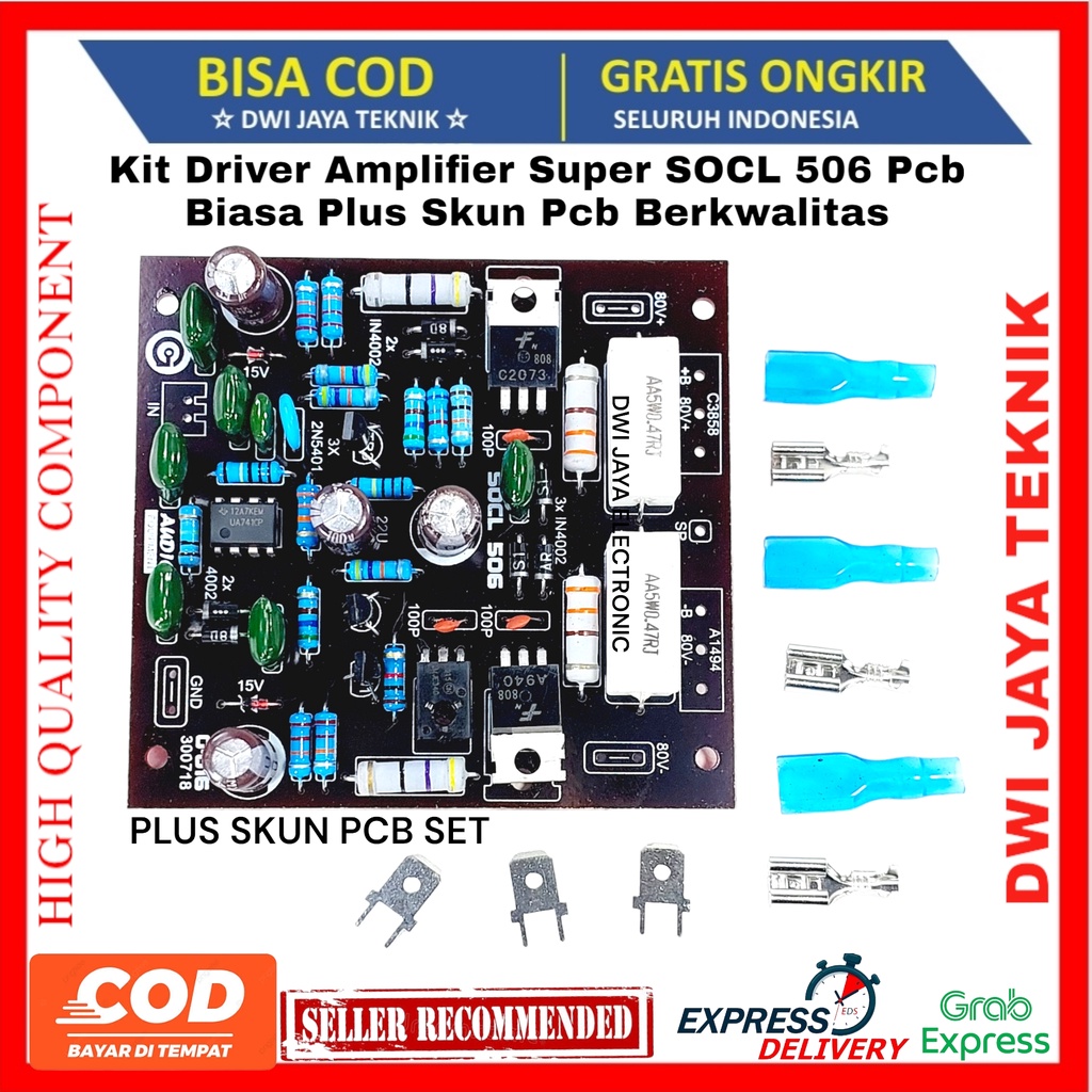 Jual Kit Driver Amplifier Super Socl Pcb Biasa Plus Skun Pcb Berkwalitas Shopee Indonesia