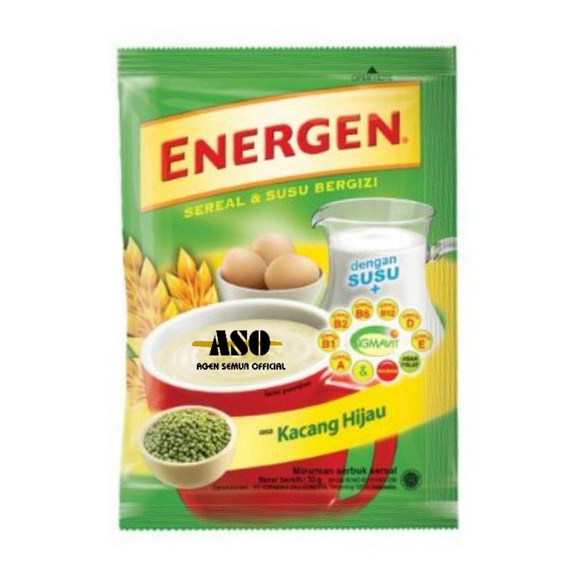 Jual Energen Sereal Kacang Hijau 30gr Kemasan Baru Promo Murah Shopee Indonesia