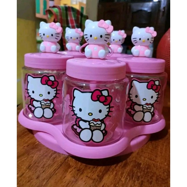 Jual Toples Set 5in1 Keropi And Hello Kitty Pink Hk Shopee Indonesia 1879