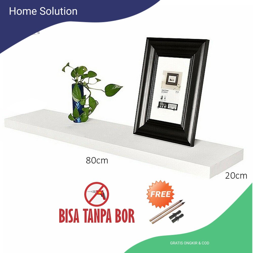 Jual Homesolution Rak Ambalan Dinding Minimalis Floating Shelves