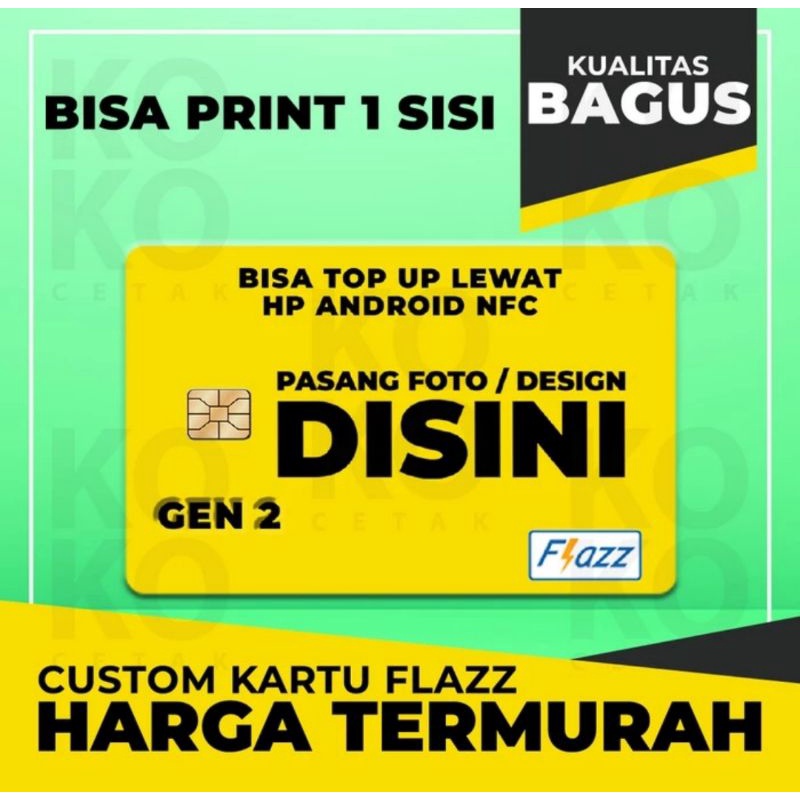 Jual Custom Flazz gen 2 PRINT UV | Shopee Indonesia