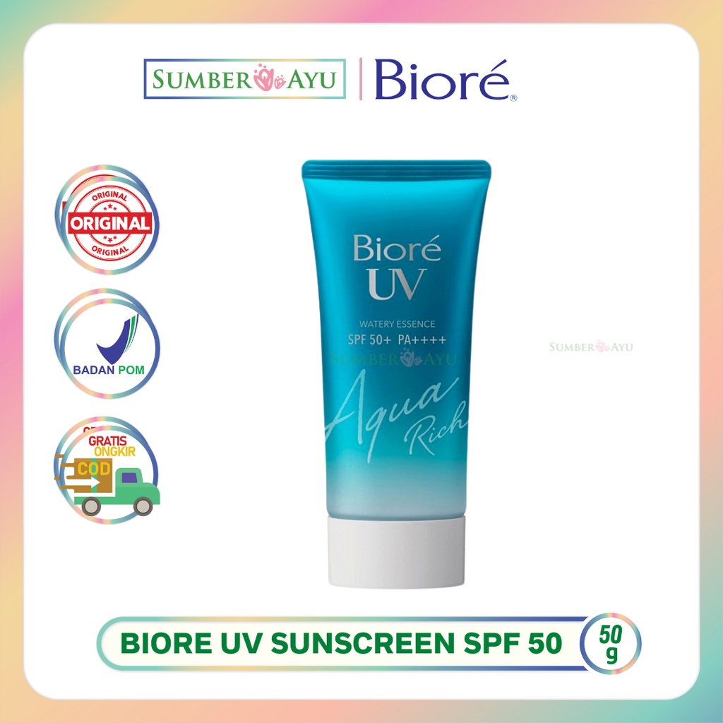 Jual Biore UV Aqua Rich SPF 50+ PA++++ 50g | Shopee Indonesia