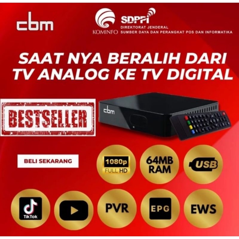 Jual STB set top box digital DVBT2 resmi kominfo Shopee Indonesia