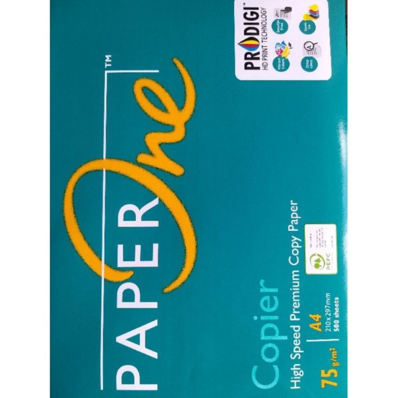 Jual [1 Rim 500 L] Kertas A4 Paperone 75 Gram Hvs Kertas Fotocopy