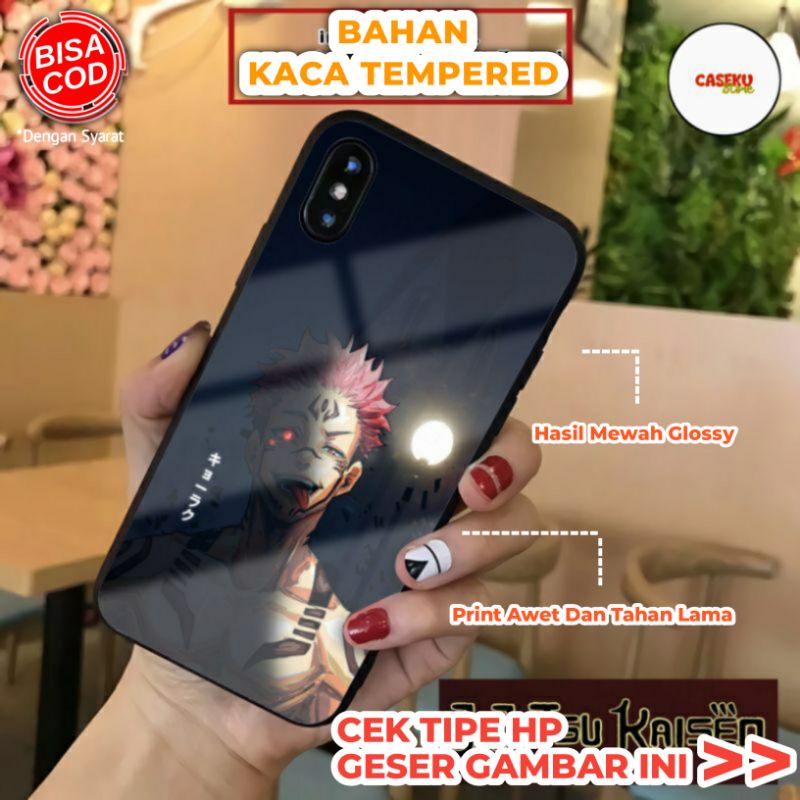 Jual Casing Custom Kaca Anime Jujutsuu Kaisen (semua tipe hp) | Shopee
