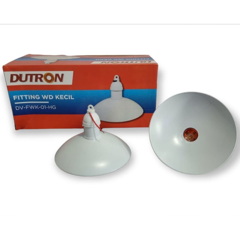 Jual DUTRON KAP WD FITTING WD DUTRON KECIL PUTIH E27 SET - DV-FWK-01-HG ...