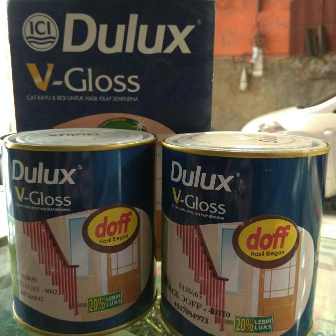 Jual Cat Minyak Dulux V Gloss Cat Minyak Kayu Dan Besi Hitamputih Doff Shopee Indonesia 9815