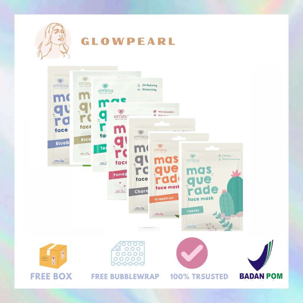 Jual EMINA Masquerade Face Mask (GWP) Shopee Indonesia