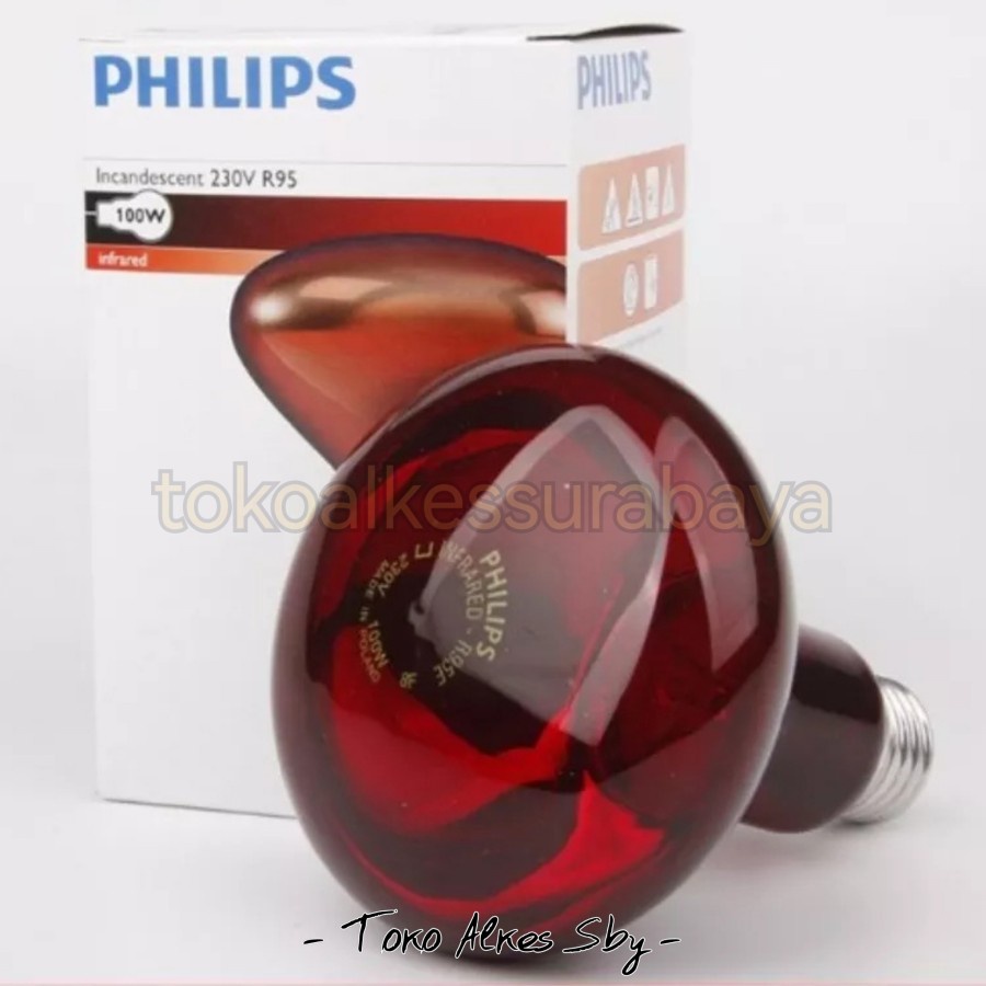 Jual PHILIPS - BOHLAM LAMPU INFRARED IL 11 BOHLAM INFRARED 100 WATT ...