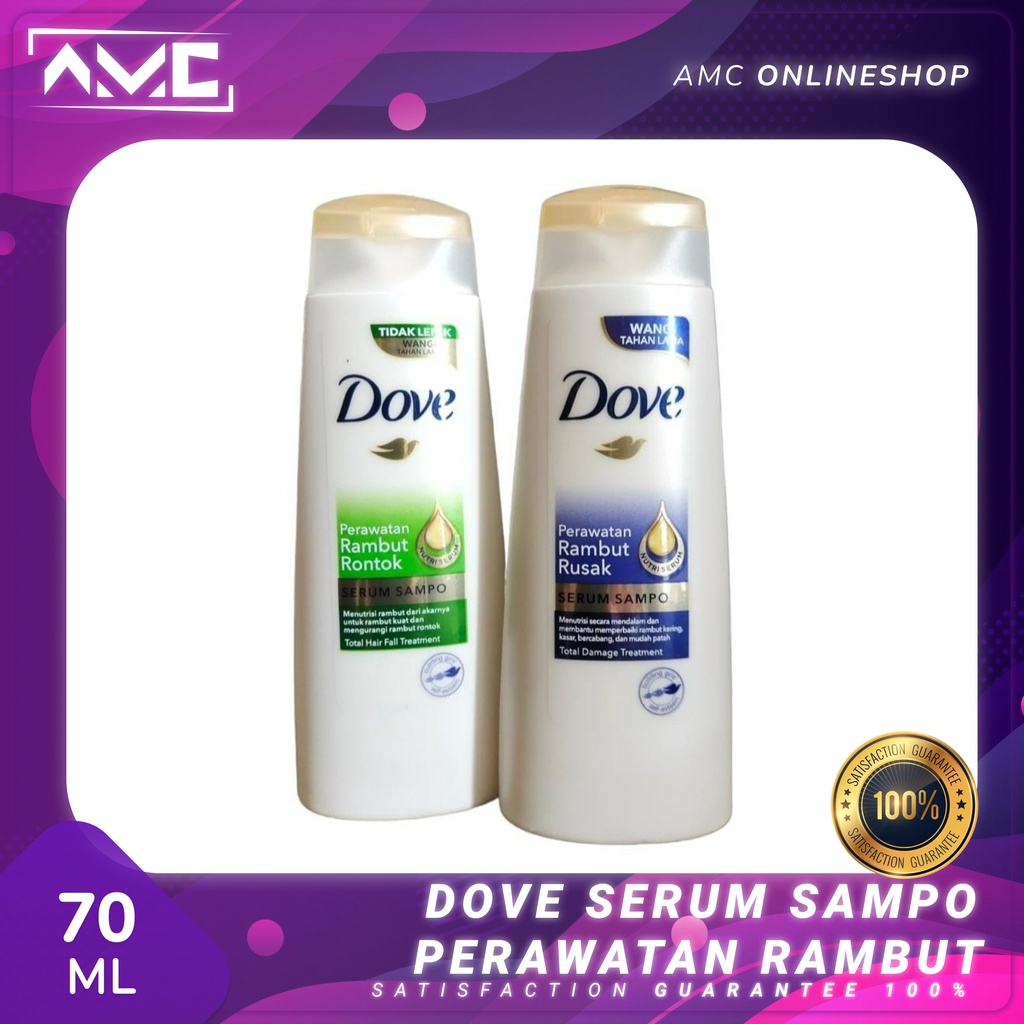 Jual Dove Serum Sampo Shampoo Perawatan Rambut 70ml Variant Shopee Indonesia 4467