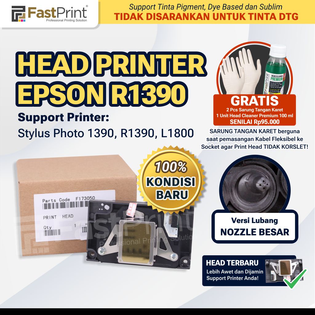 Jual Printhead Print Head Epson R1390 1390 L1800 L 1800 New Generasi Baru Shopee Indonesia 2450