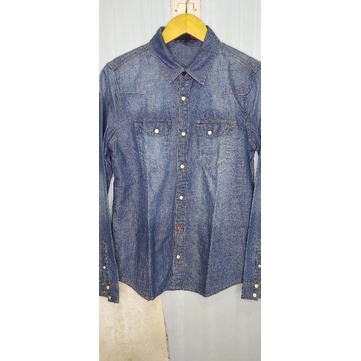 Jual KEMEJA DENIM SECOND BRANDED WANITA | Shopee Indonesia