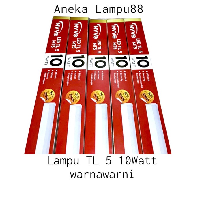 Jual NEW LAMPU LED TL5 10 - 15 - 5 WATT WARNA WARNI / LAMPU T5 MYVO ...
