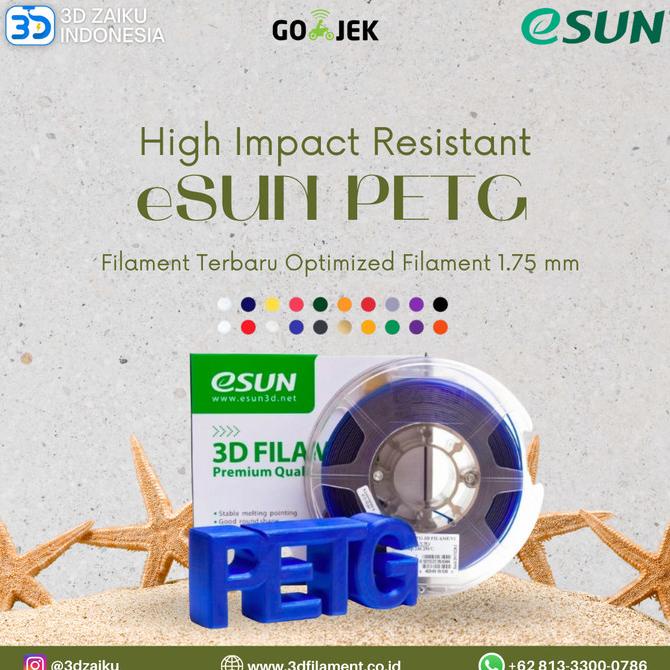 Jual PETG ESUN 3D Filament Terbaru Optimized Filament 1.75 Mm | Shopee ...