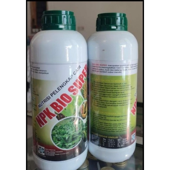 Jual Pupuk Npk Bio Super 1liter Penyubur Akar Daun Bunga Dan Buah