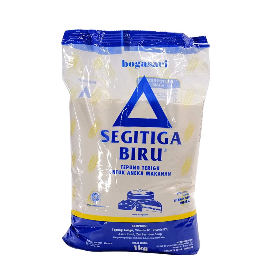 Jual Tepung Terigu Segitiga 1 kg - Tepung Segitiga Biru | Shopee Indonesia