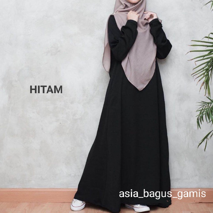 Jual Gamis Abaya Dress wanita busui tangan karet model turki ada saku S