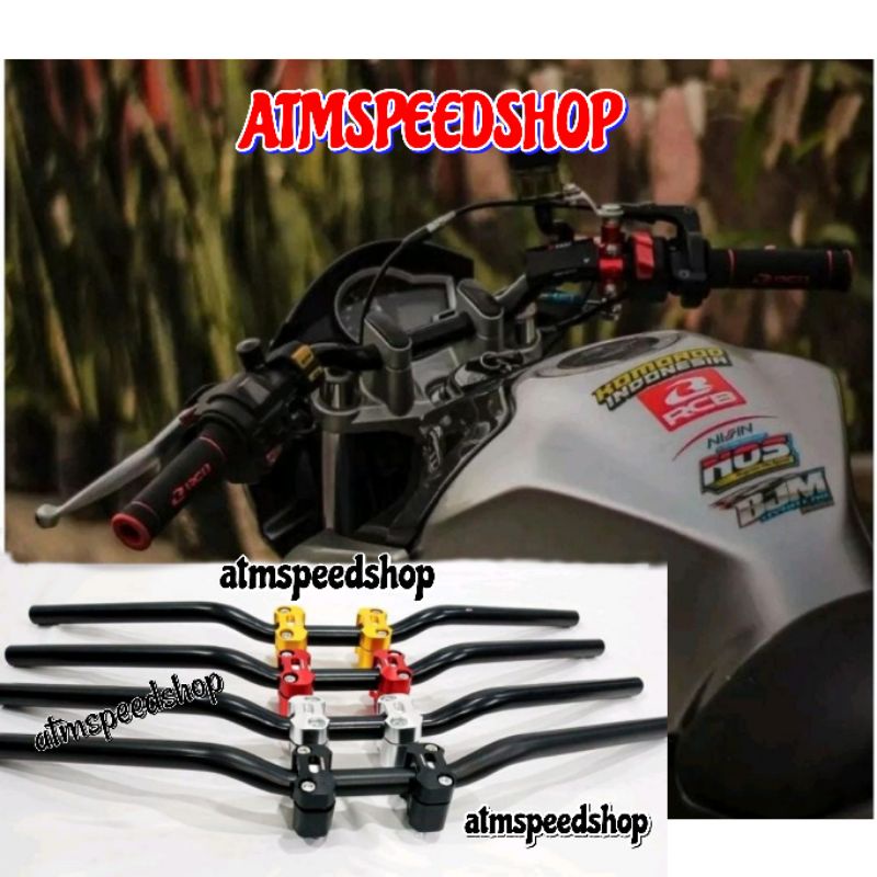 Jual Paket Stang Stir Rzr Custom Set Raiser Cnc Universal Satria Fu Vixion Vixion New Cb150r Cb