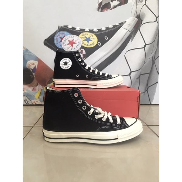 Jual Converse CHUCK 70 HI Unisex Sneakers - Black (ORIGINAL) | Shopee ...