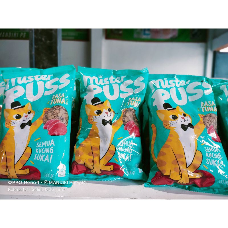 Jual MISTER PUSS RASA TUNA 500gram (Makanan Kucing DryFood) | Shopee ...