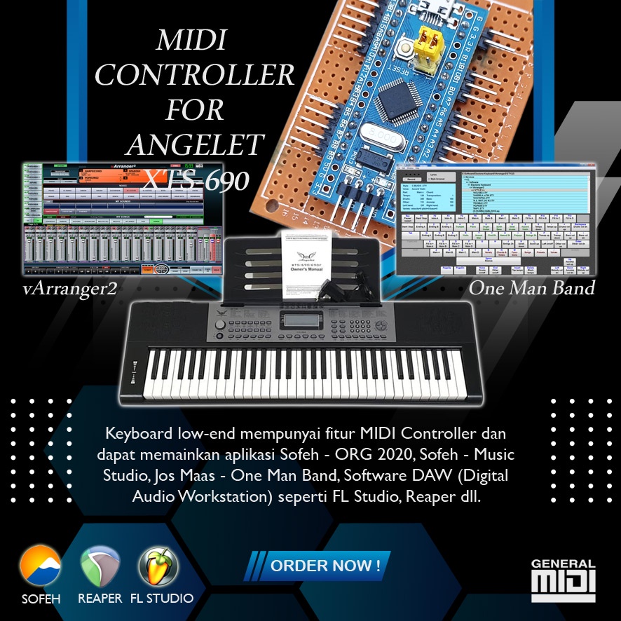 Jual [SEMI DUAL-MODE] Keyboard Angelet XTS-690 Oprekan (Modified) ORG ...
