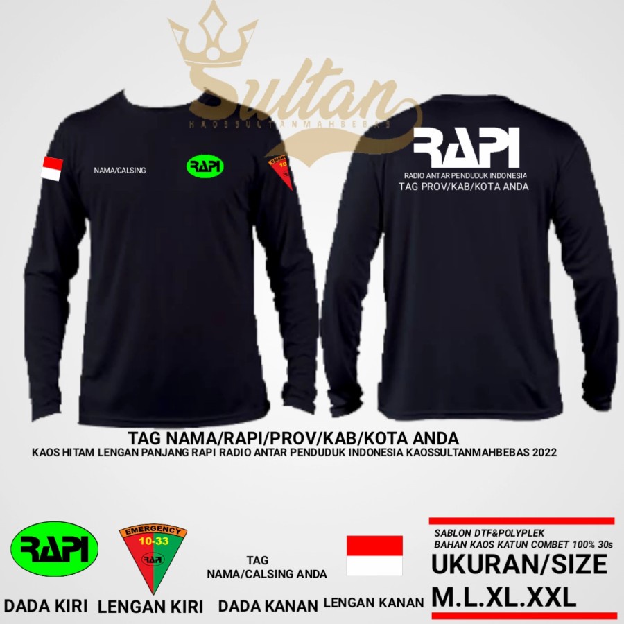 Jual Kaos RAPI/ Seragam RAPI/ Kaos Komunitas RAPI | Shopee Indonesia