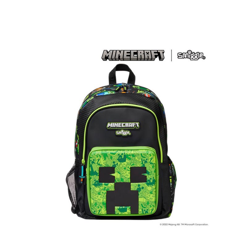 Jual Smiggle Minecraft Classic Backpack - IGL449540BLK | Shopee Indonesia
