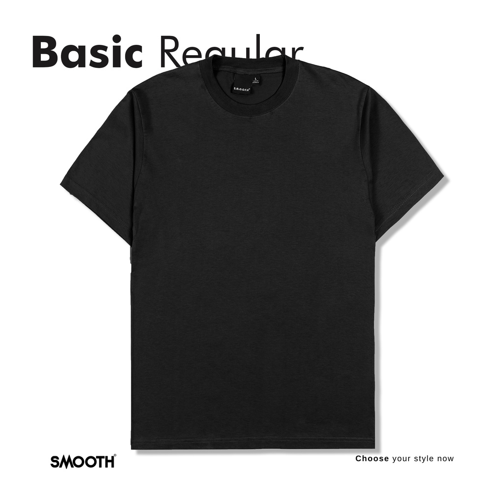 Jual SMOOTH BASIC t-shirt Regular Fit - Black | Shopee Indonesia