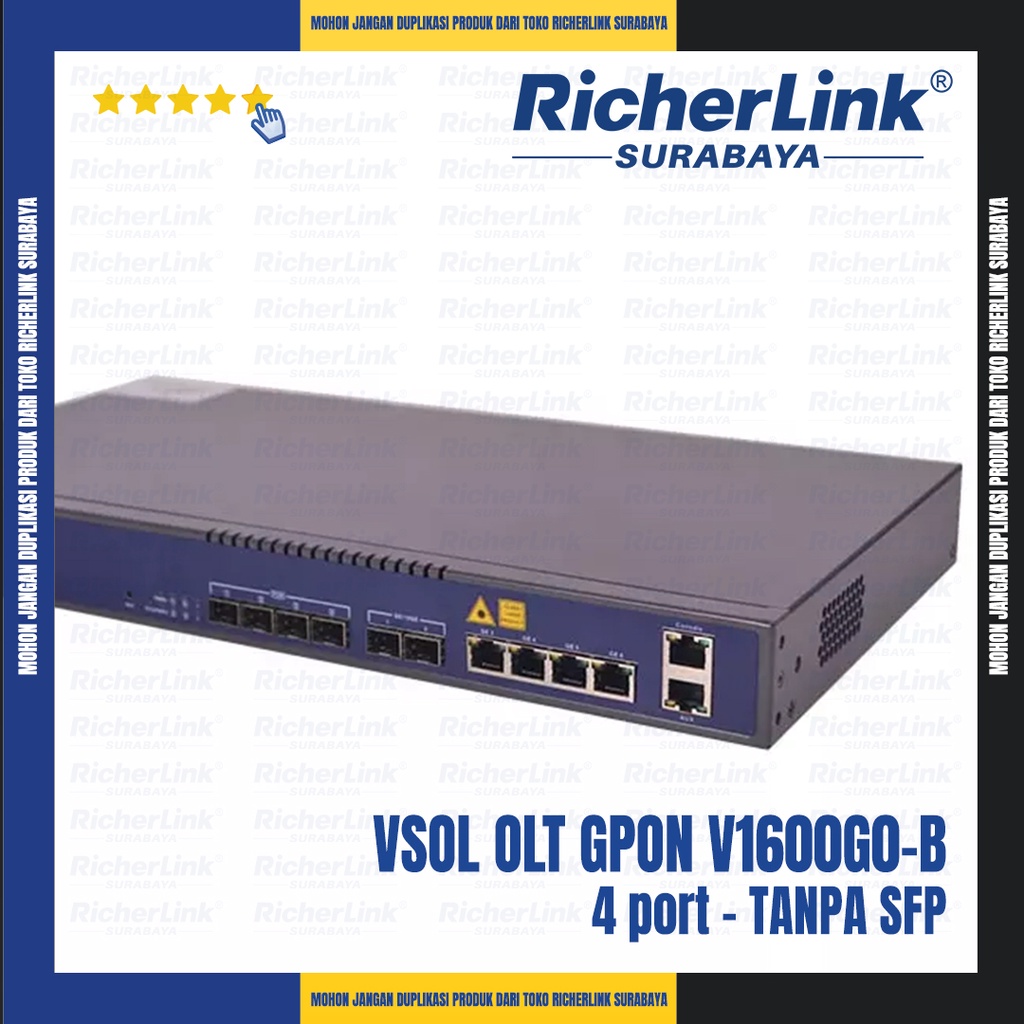 Jual OLT GPON Merk VSOL Type V1600G0-B (4 PON) Tanpa SFP | Shopee Indonesia