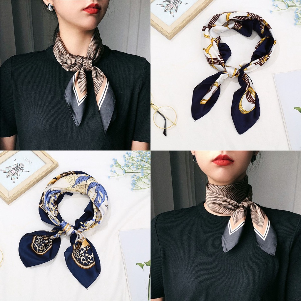 Jual [COD]70x70cm Mini Scarf / Scarf Leher / Scarf Tas / Bahan Silk ...