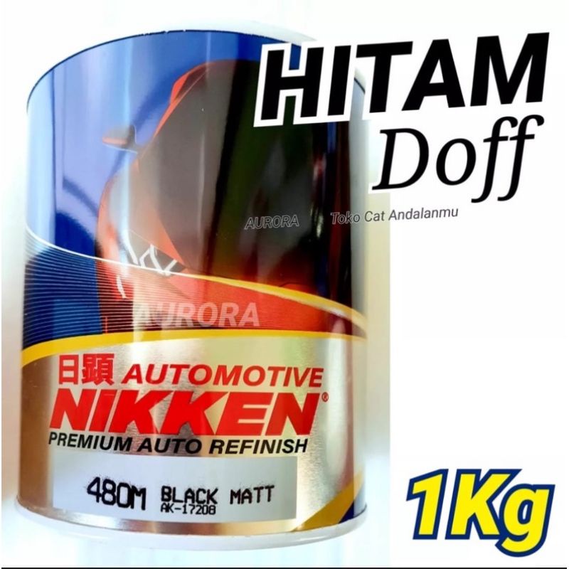 Jual Cat Nikken Black Doff Cat Hitam Dop Doff 1liter | Shopee Indonesia