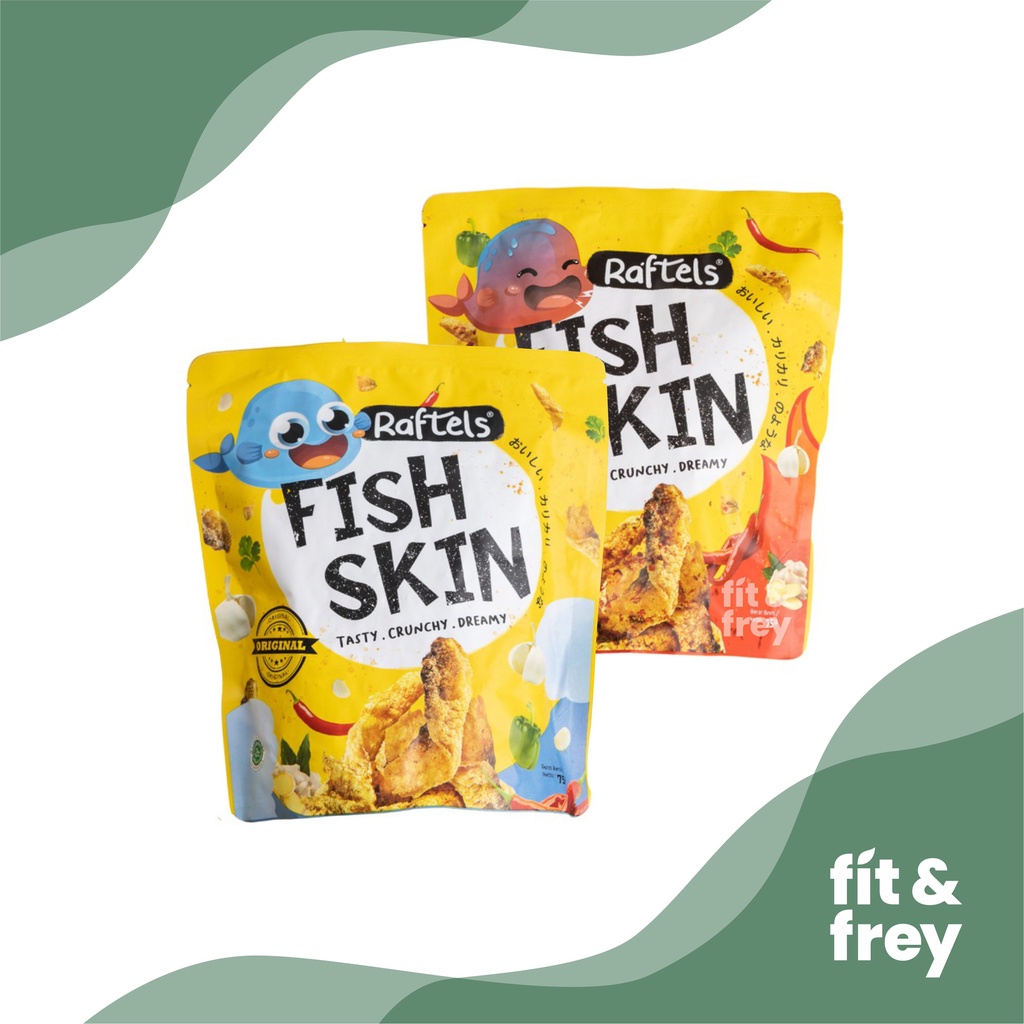 Jual RAFTELS Fish Skin 75g - Keripik Kulit Ikan - Original / Spicy ...