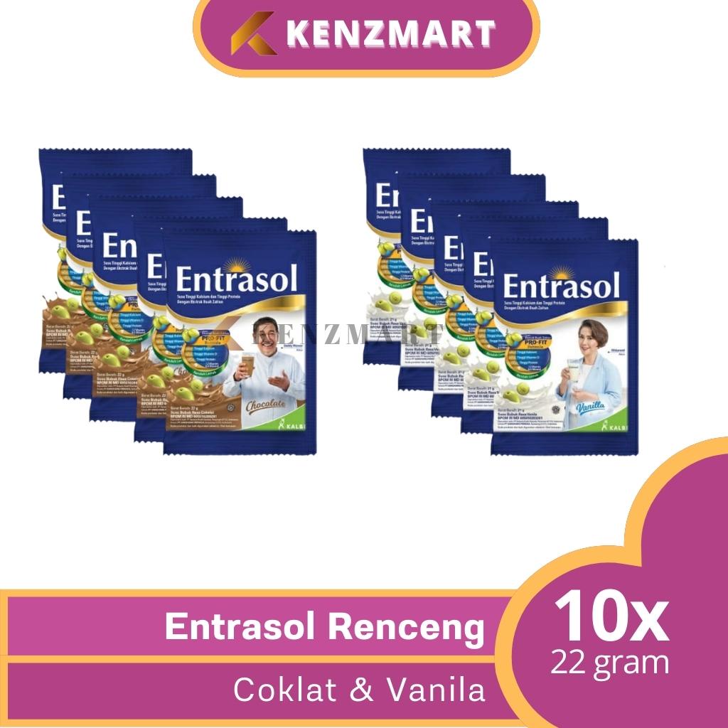 Jual Entrasol Renceng isi 10 Sachet / Susu Bubuk Tinggi Kalsium ...