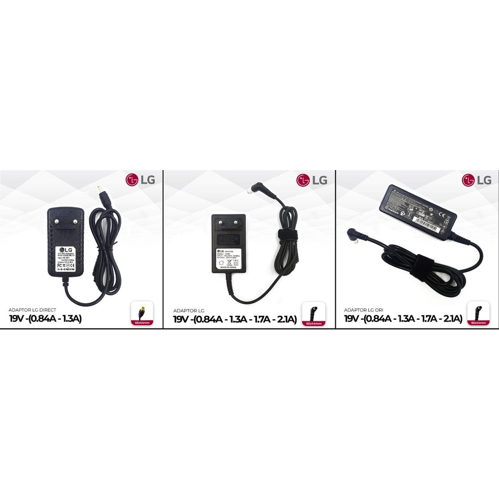 Jual AC Adapter Adaptor TV LED Monitor LG model 19v 1.7A 1,7a 19 v ...