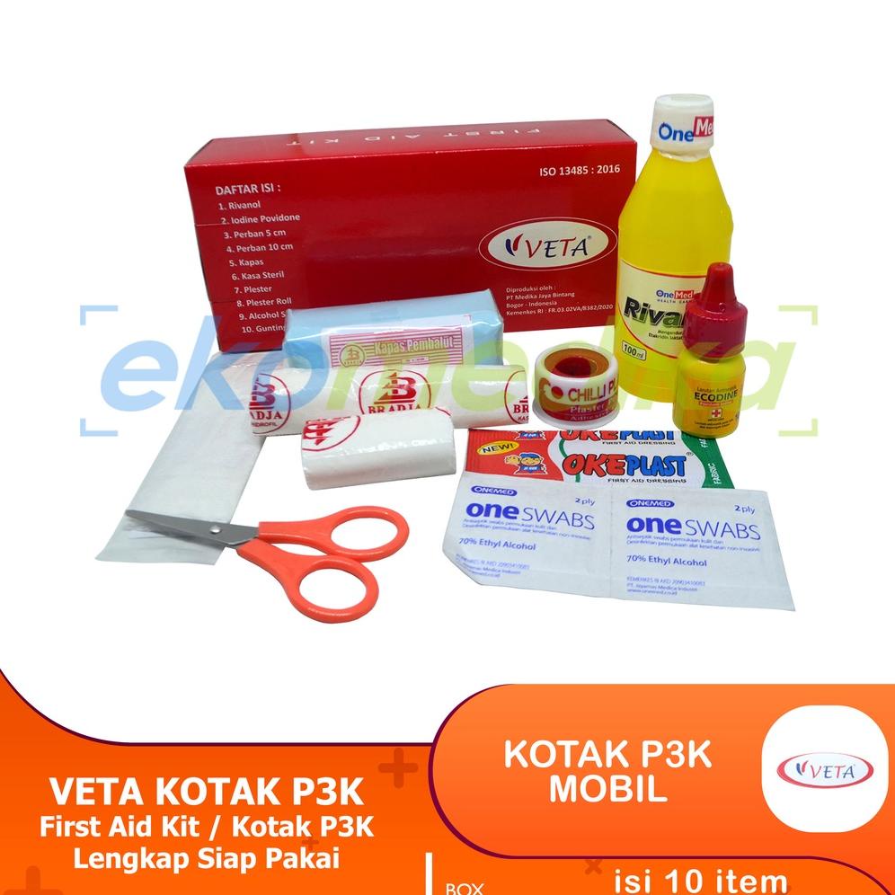 Jual PRODUK- KOTAK P3K ISI LENGKAP FIRST AID KIT KOTAK P3K MOBIL MERK ...