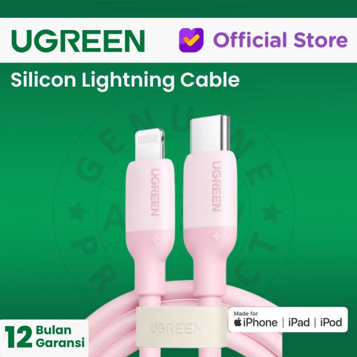 Jual Ugreen Kabel Lightning Mfi To Usb C Colours Silicon Us387 Shopee Indonesia 5062