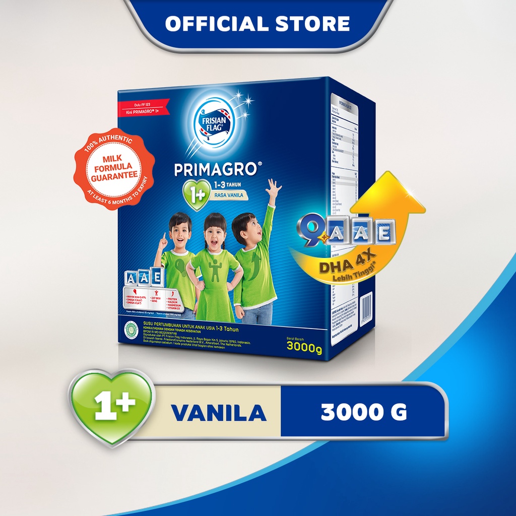 Jual Frisian Flag Primagro 1+ Vanilla 3000 gr | Shopee Indonesia
