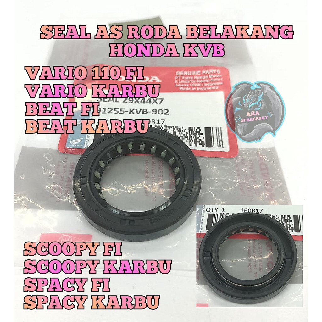 Jual Seal As Roda Belakang Kualitas Asli Original Honda Ahm Kvb Beat Karbu Beat Fi Vario