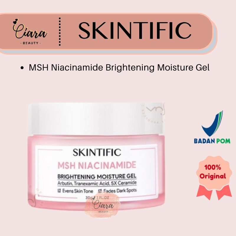 Jual Skintific Msh Niacinamide Brightening Moisturizer Glowing Moisture Gel 30g Shopee Indonesia