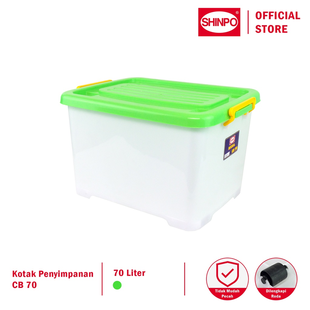 Jual SHINPO Kontainer Plastik Dengan Roda Real Container Box Kotak ...