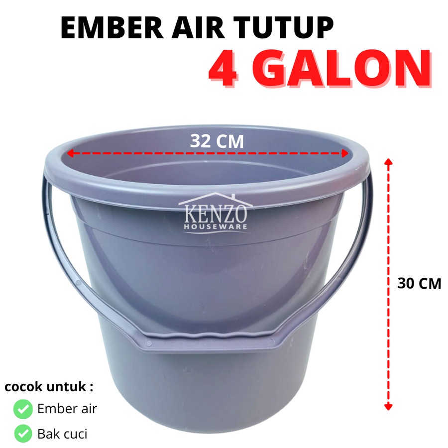 Jual Ember Plastik 4 6 Galon Ember Mandi Pel Plastik TEBAL KUAT MURAH ...