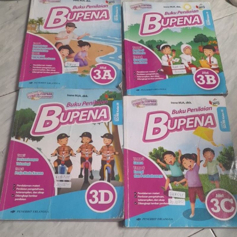 Jual BUPENA 3A 3B 3C 3D ERLANGGA SD KELAS 3 K13 REVISI | Shopee Indonesia