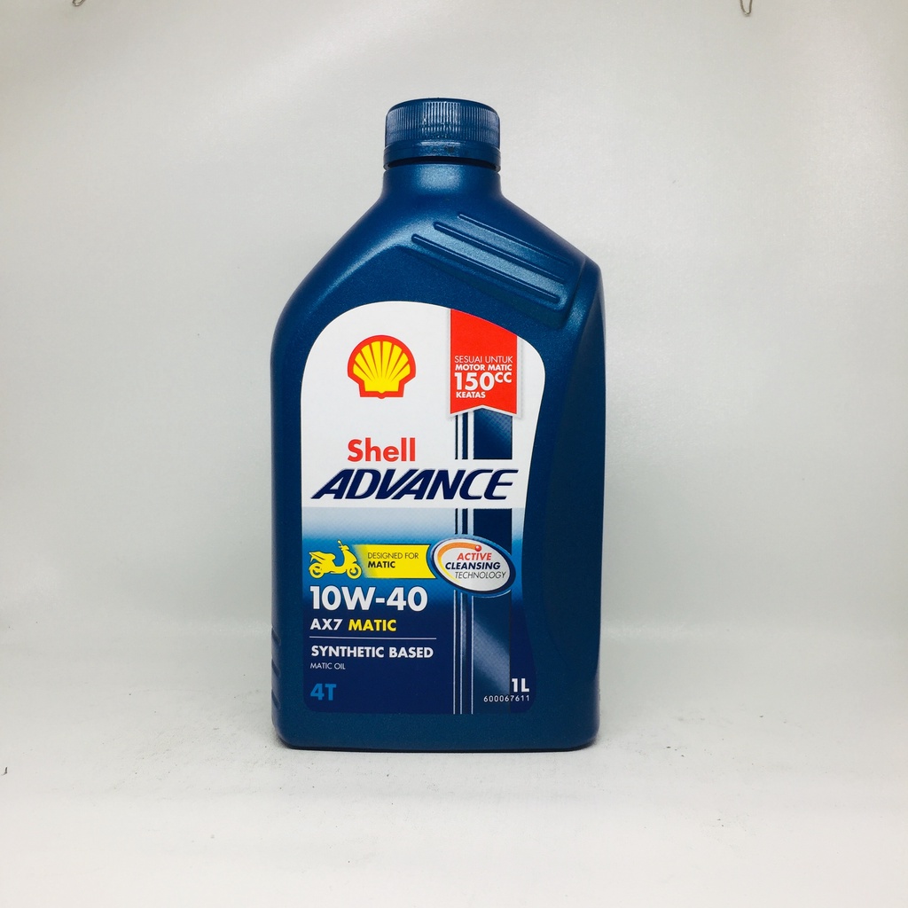 Jual OLI MESIN SHELL ADVANCE AX7 MATIC SYNTHETIC BASED SAE 10W-40 800ML ...