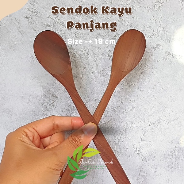 Jual Sendok Kayu Panjang Sendok Jus Panjang Pengaduk Minuman Shopee Indonesia