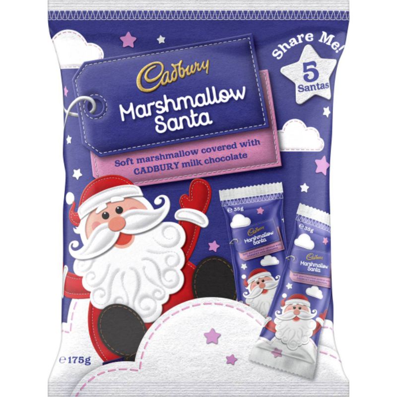 Jual Cadbury Australia Chocolate Milk Marshmallow Santa Christmas