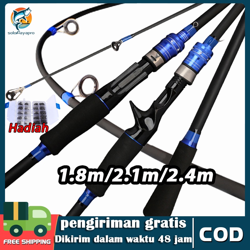 Jual joran casting Carbon Fiber Max Drag 20kg Spinning Fishing Rod